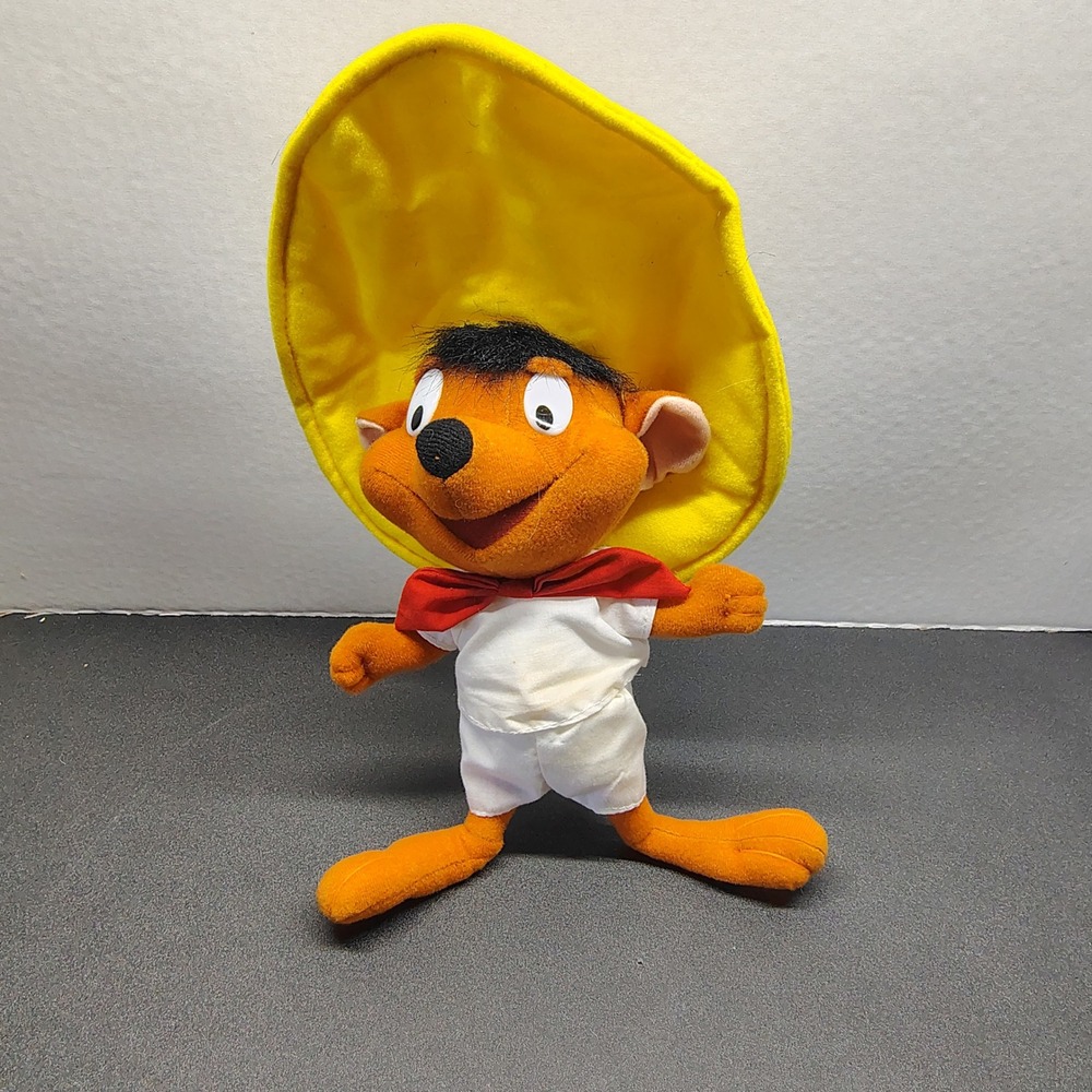 Warner Bros Speedy Gonzales Plush Yellow (Looney Tunes Mouse Toy)